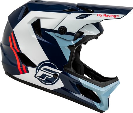 Photo of RAYCE BICYCLE HELMET RED/WHITE/BLUE XL by FLY RACING - Premium Helmets for UTVs / Side by Sides