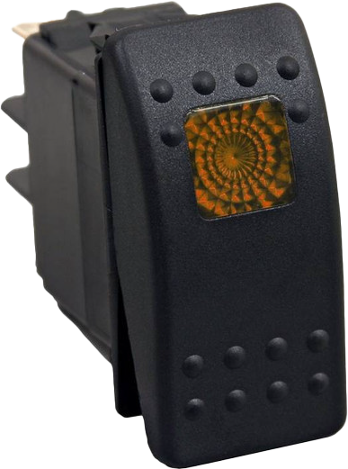 Photo of LIGHTED ROCKER SWITCH AMBER by OPEN TRAIL - Premium Switches for UTVs / Side by Sides