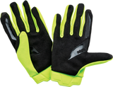 100% Ridecamp Riding Gloves - Fluorescent Yellow, Medium