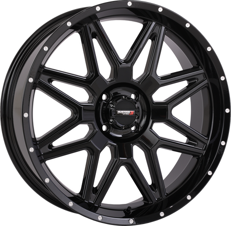 Photo of ST7 WHEEL 20X7 4+3 (+10MM) 4/110 GLOSS BLACK by SYSTEM 3 - Premium Wheels for UTVs / Side by Sides