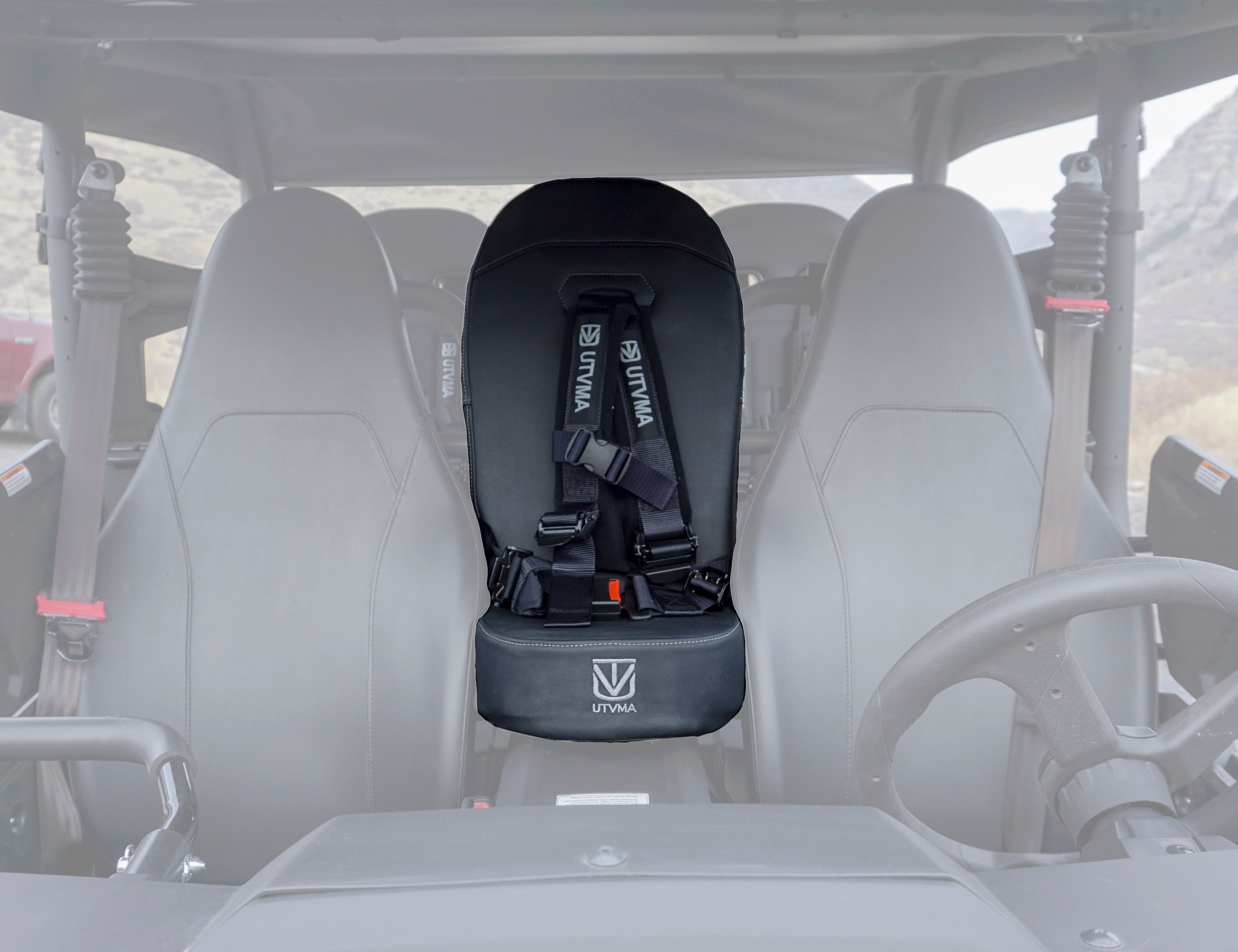 Photo of Yamaha Wolverine RMAX 2 1000 Bump Seat (2021-2024) by UTV Mountain Accessories - Premium Bump Seat for UTVs / Side by Sides