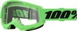 100% Strata 2 Goggles - Neon Green Clear Lens