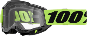 100% Accuri 2 Junior Goggles - Neon Yellow Clear Lens