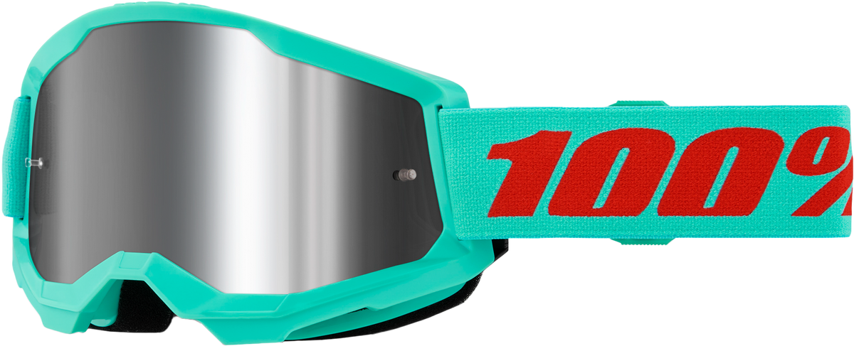 100% Strata 2 Goggles - Maupiti Mirror Silver Lens