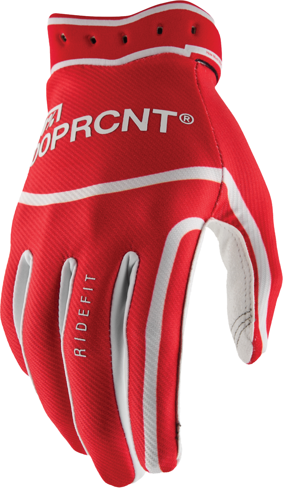 100% Ridefit Riding Gloves - Red, XL