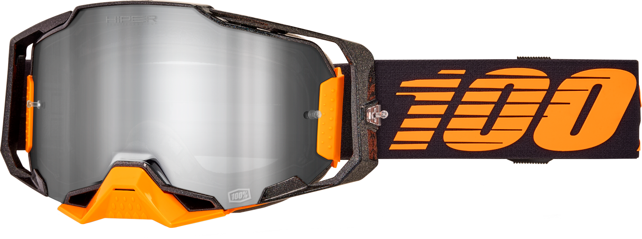 Photo of ARMEGA HIPER GOGGLE ACOSTA MIRROR SILVER LENS by 100-PERCENT - Premium Eyewear for UTVs / Side by Sides