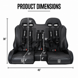 RZR 900 Rear Bench Seat & Front Bucket Seat Set (2015-2024)