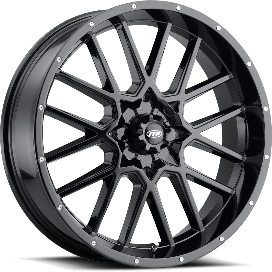 Photo of HURRICANE BLACK 20X6.5 4/156 4 + 2.5 (+10MM) by ITP - Premium Wheels for UTVs / Side by Sides