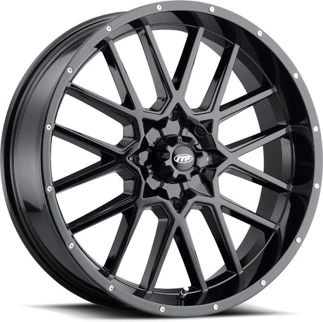 Photo of HURRICANE BLACK 20X6.5 4/156 4 + 2.5 (+10MM) by ITP - Premium Wheels for UTVs / Side by Sides