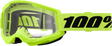 100% Strata 2 Junior Goggles - Neon Yellow Clear Lens
