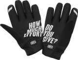 100% Brisker Cold Weather Riding Gloves - Black, Medium