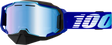 100% Armega Snowmobile Goggles - Blue Yellow Lens