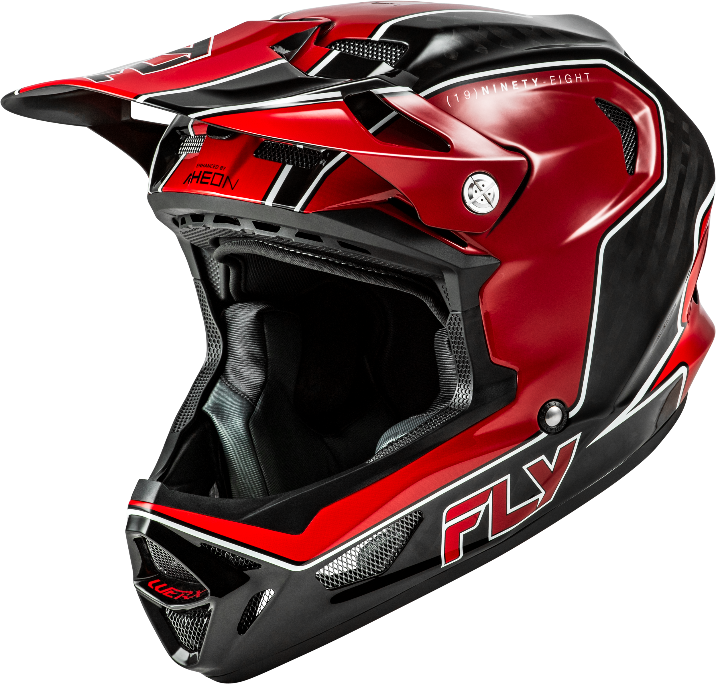 Photo of WERX-R FLOW CARBON HELMET BLACK CARBON/RED XS by FLY RACING - Premium Helmets for UTVs / Side by Sides