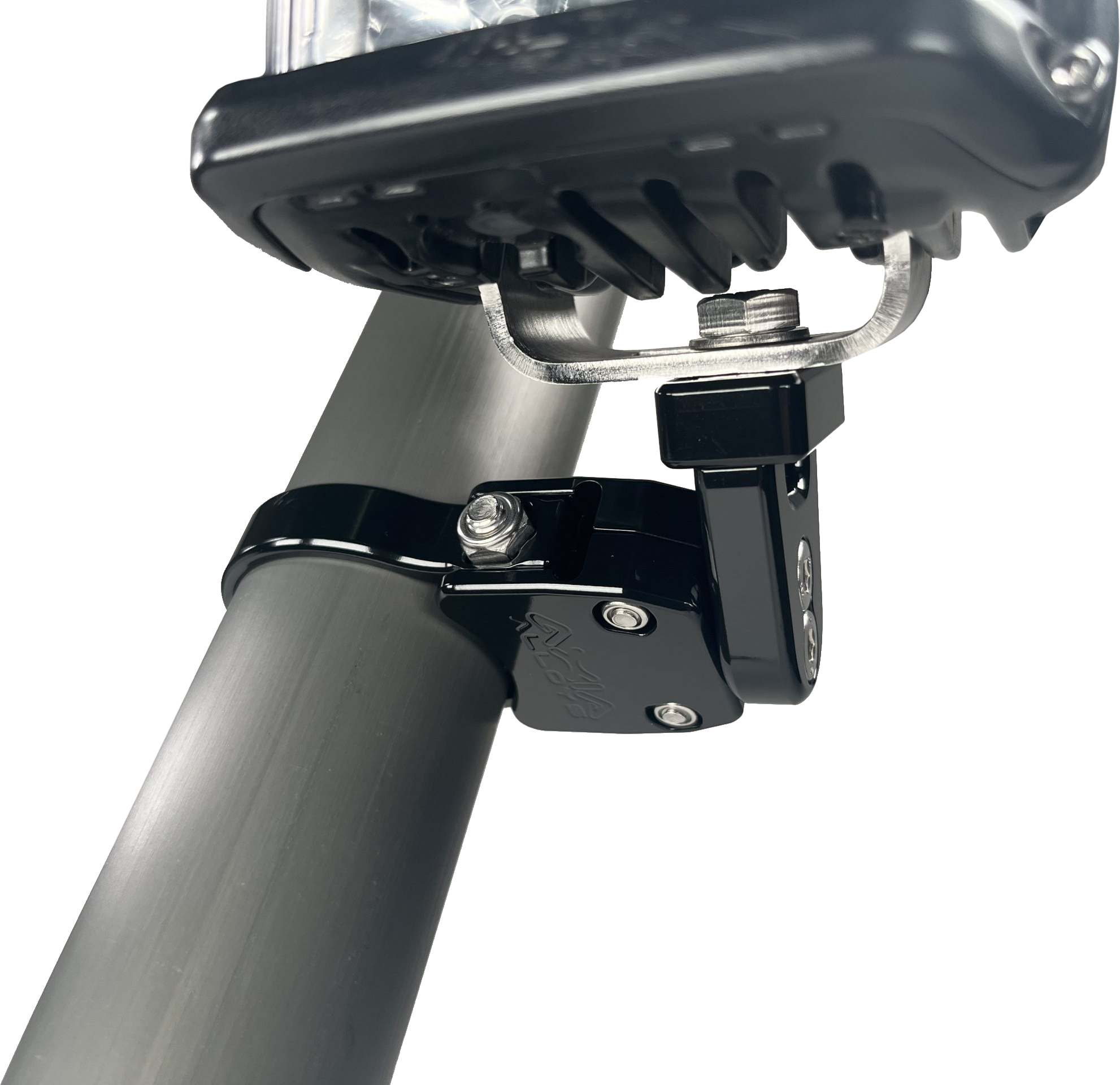 Photo of SMALL BASE ADJUSTABLE LIGHT MOUNT BLACK by AXIA - Premium Mounts/Brackets for UTVs / Side by Sides