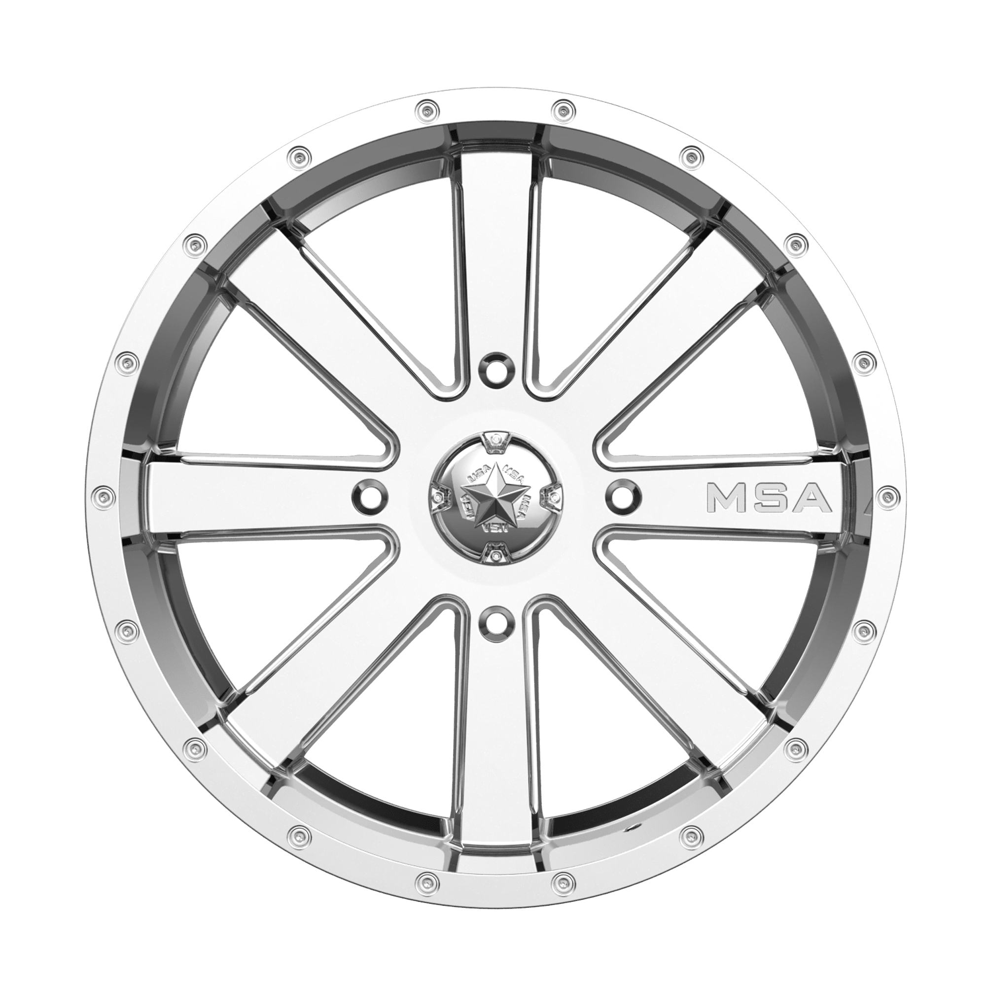 Photo of MSA M34 Flash - Chrome by MSA Offroad Wheels - Premium for UTVs / Side by Sides