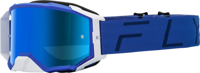 Photo of ZONE PRO GOGGLE BLUE W/ SKY BLUE MIR/SKY BLUE LENS by FLY RACING - Premium Eyewear for UTVs / Side by Sides