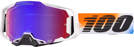 100% Armega HiPER Goggles - United Mirror Red/Blue Lens