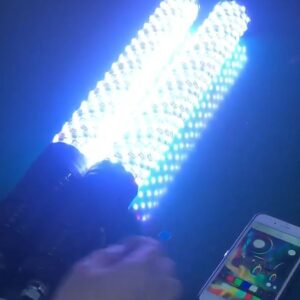 Photo of D2D Fat Boy LED Whips – Bluetooth & Remote Control by Dunes 2 Dezert SXS - Premium Whips for UTVs / Side by Sides