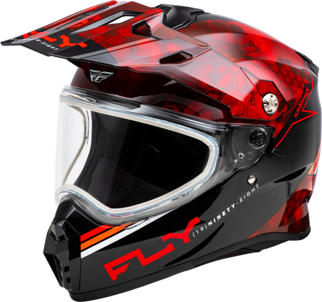 Photo of TREKKER CW CONCEAL HELMET DUAL SHLD RED/BLACK MD by FLY RACING - Premium Helmets for UTVs / Side by Sides
