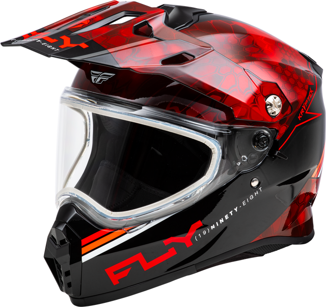 Photo of TREKKER CW CONCEAL HELMET DUAL SHLD RED/BLACK SM by FLY RACING - Premium Helmets for UTVs / Side by Sides