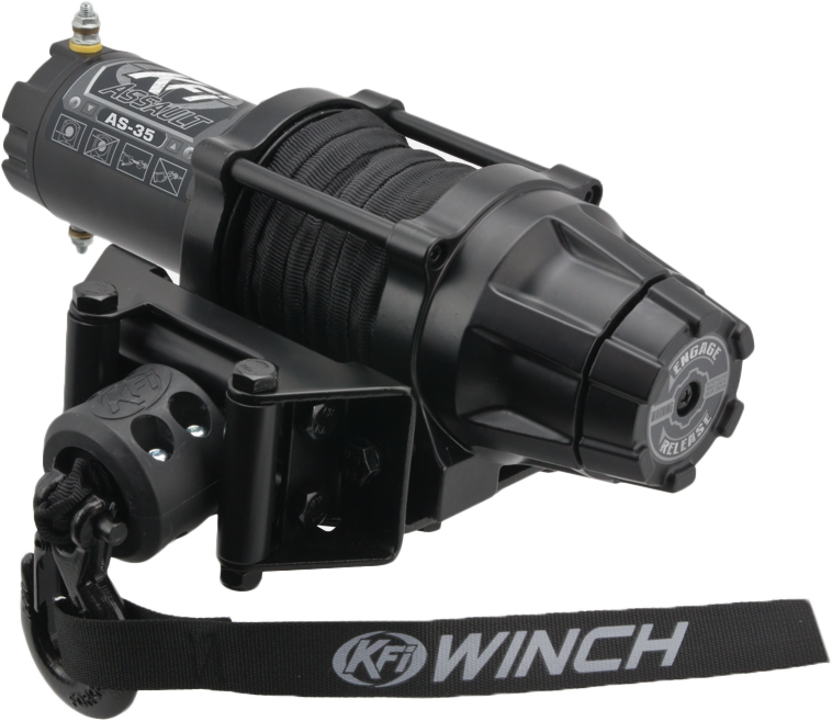 Photo of KFI 3500LB SYNTHETIC ASSUALT SERIES WINCH by KFI - Premium Winches & Winch Mounts for UTVs / Side by Sides