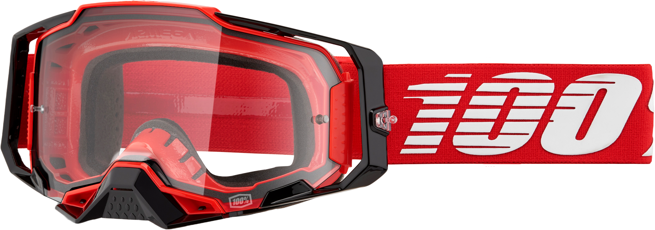 Photo of ARMEGA GOGGLE RED CLEAR LENS by 100-PERCENT - Premium Eyewear for UTVs / Side by Sides
