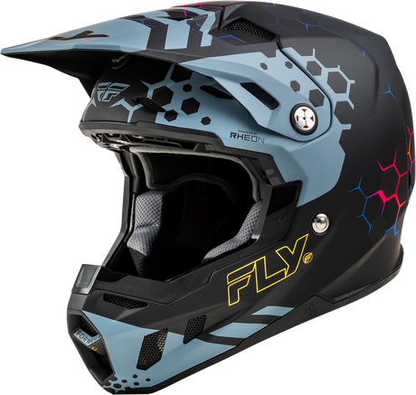 Photo of FORMULA CC TEKTONIC HELMET MATTE BLACK/SLATE/BLUE XL by FLY RACING - Premium Helmets for UTVs / Side by Sides