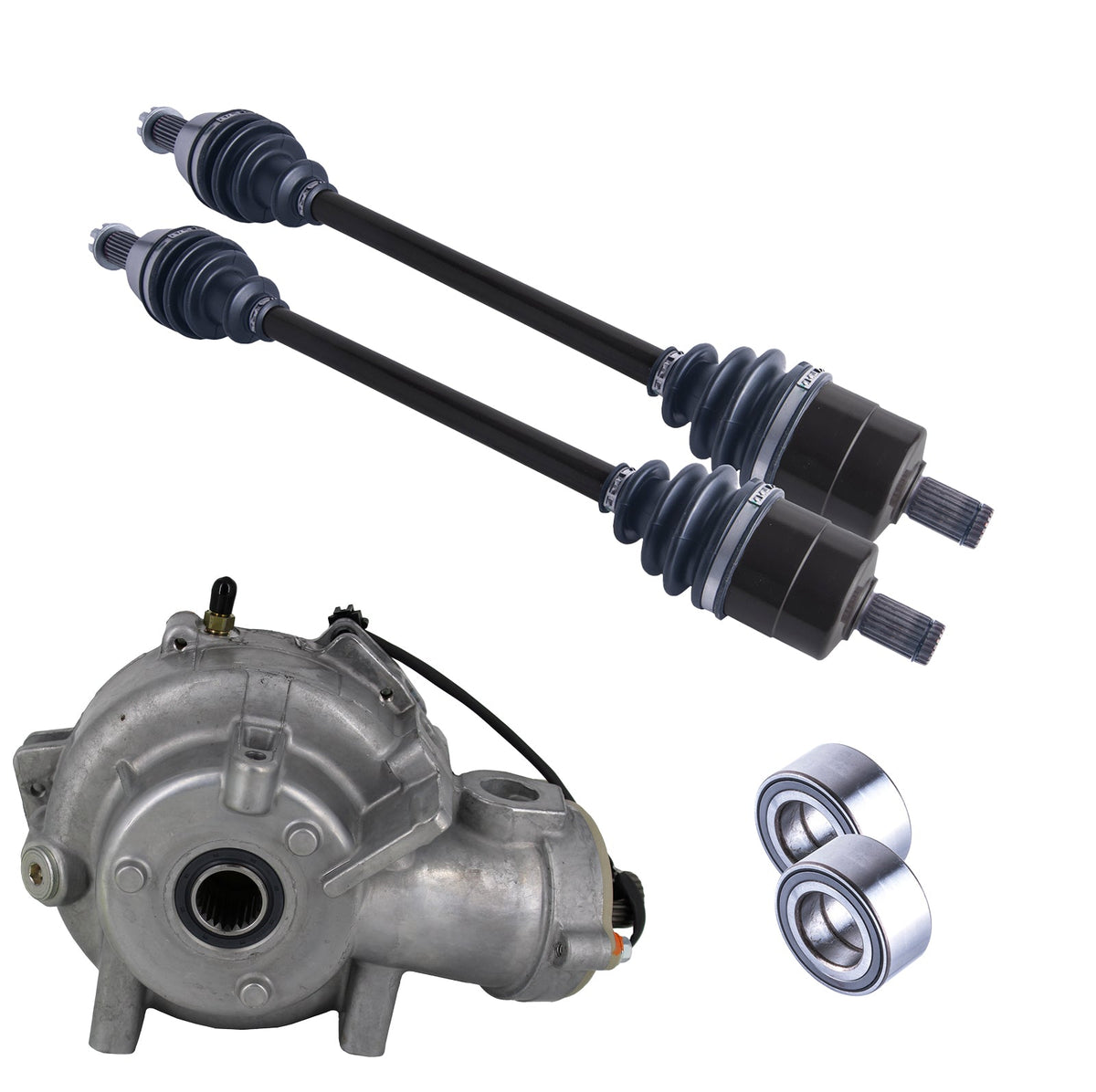 Polaris Ranger 500 700 800 Front Differential Axles & Wheel Bearing Bundle | 4XPRO - product view 1
