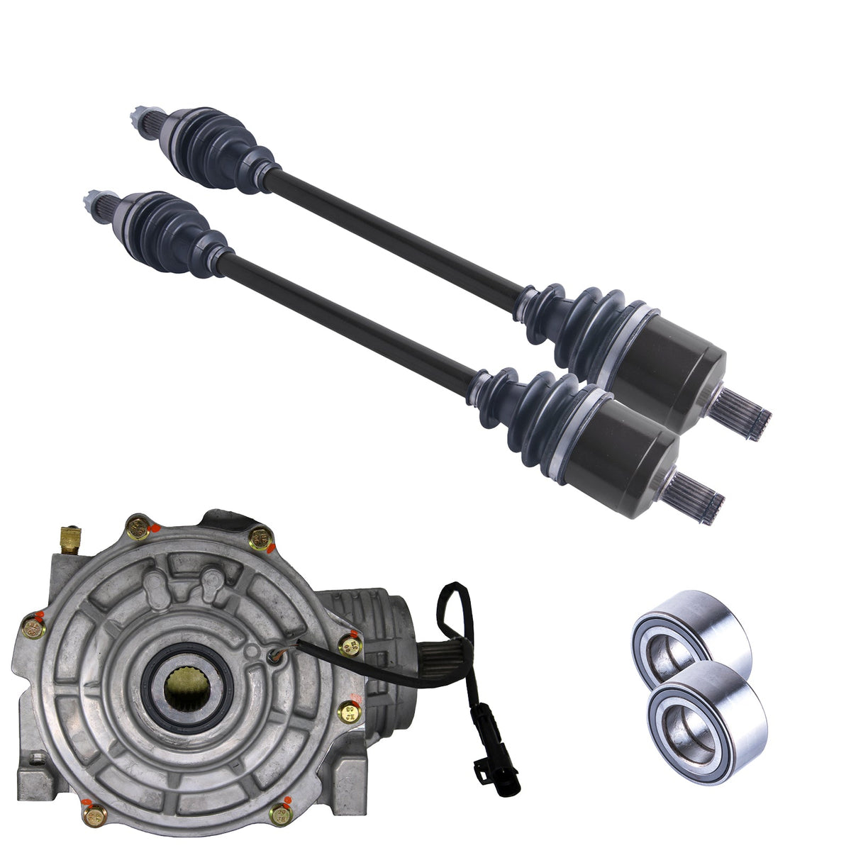 Polaris Ranger 1000 Front Differential Axles & Wheel Bearings Bundle | 4XPRO - product view 1