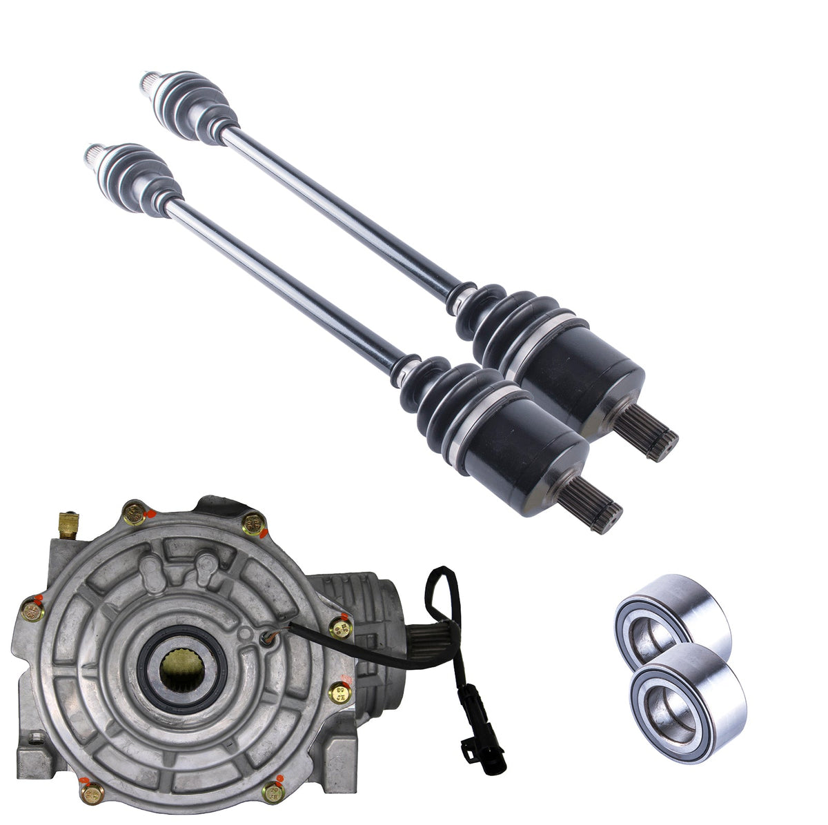Polaris RZR 1000 XP Front Differential Axles & Wheel Bearings Bundle | 4XPRO - product view 1