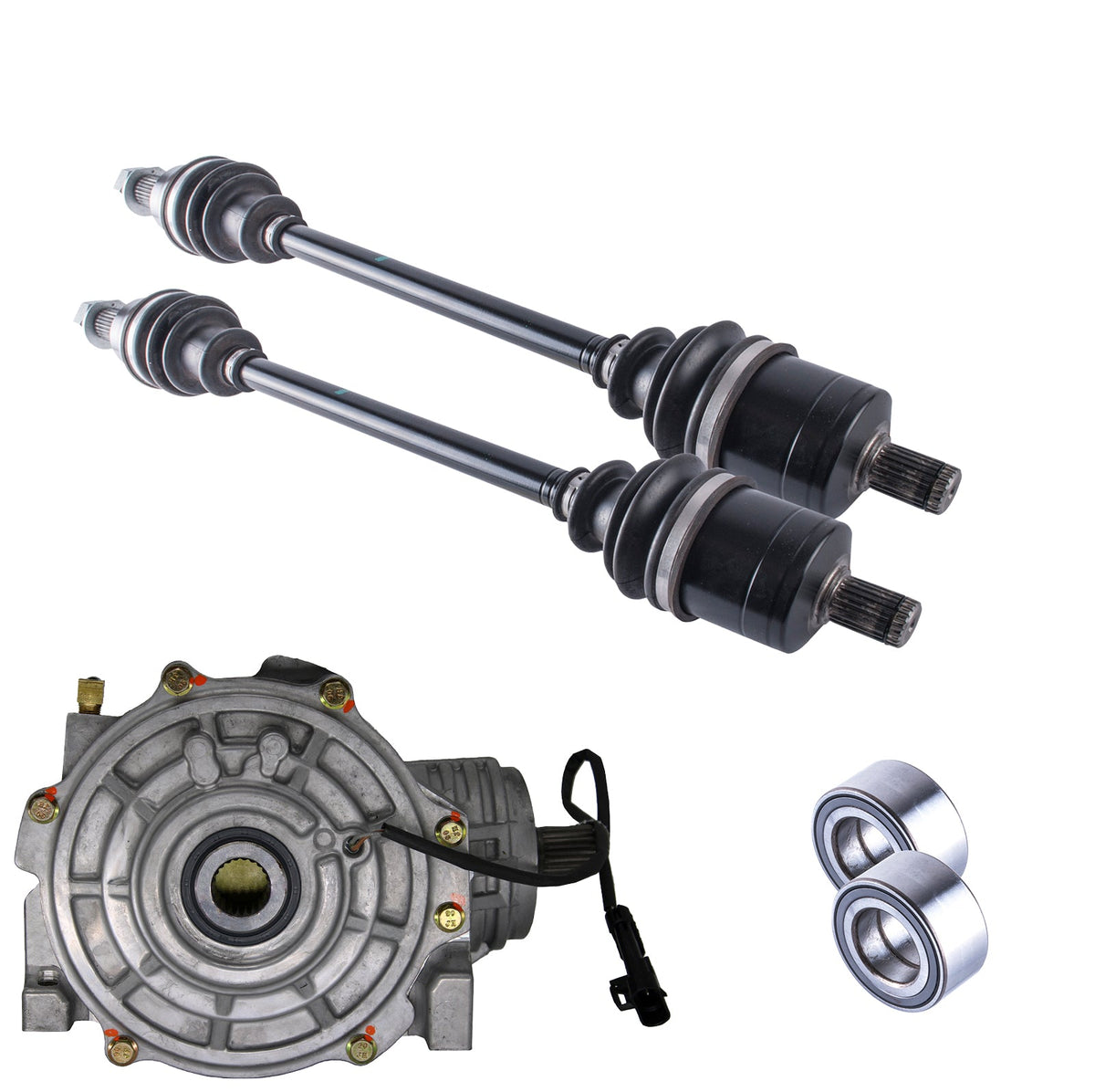 Polaris Ranger 900 1000 HL Front Differential Axles & Wheel Bearings Bundle | 4XPRO - product view 1