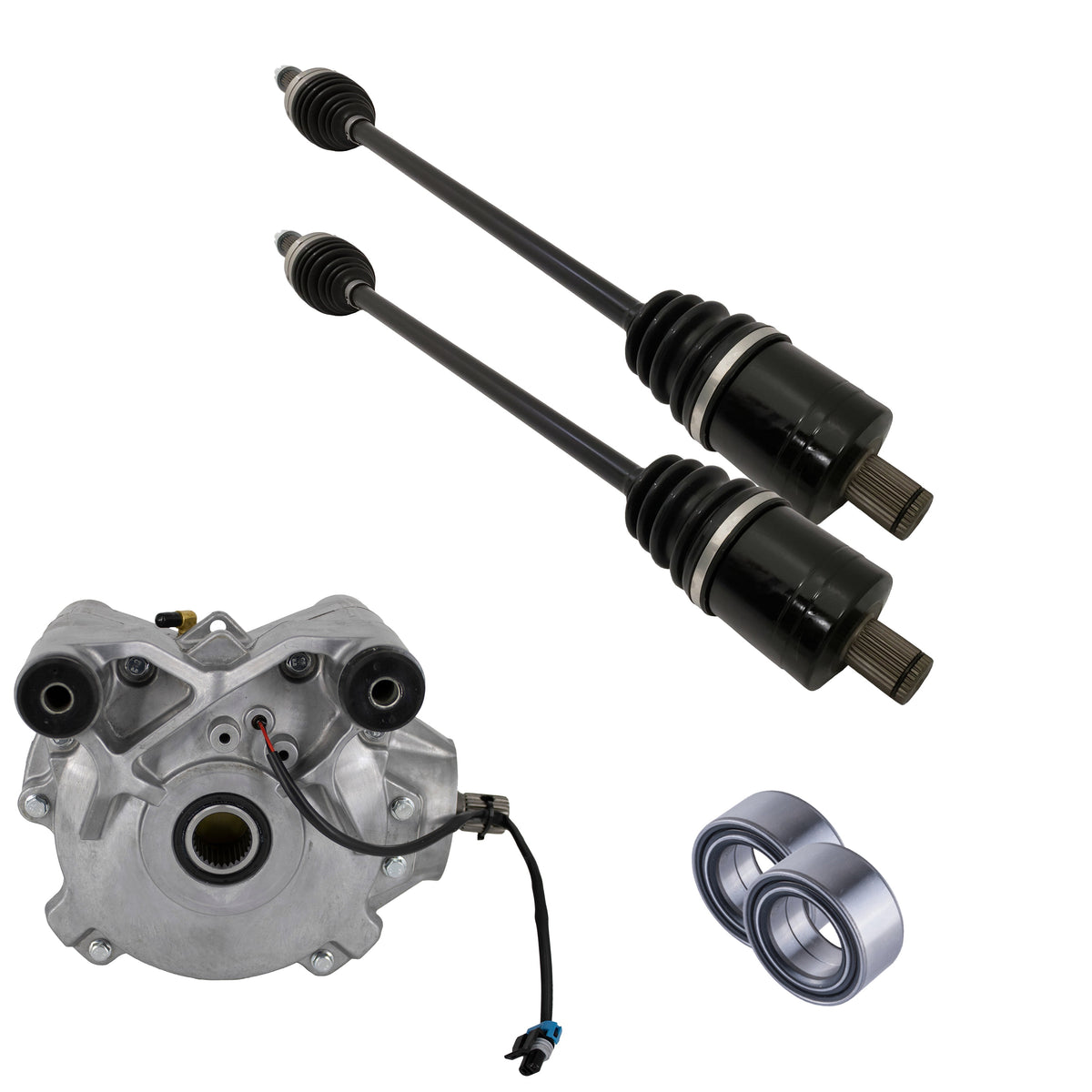 Polaris RZR Turbo S 72" Front Differential Axles & Wheel Bearings Bundle | 4XPRO - product view 1