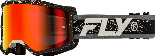 Photo of ZONE GOGGLE BLACK/GREY W/ RED MIRROR/SMOKE LENS by FLY RACING - Premium Eyewear for UTVs / Side by Sides