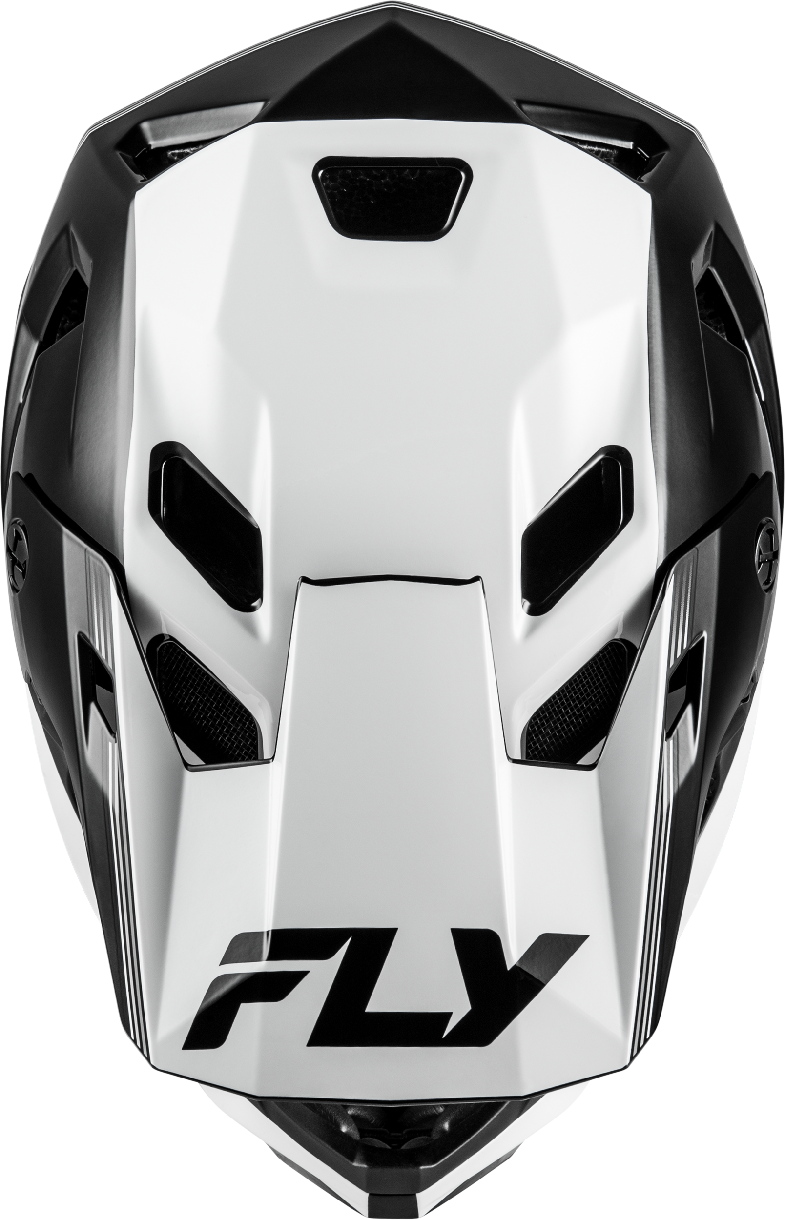 Photo of YTH RAYCE REPEAT BICYCLE HLMT BLACK/WHITE YM by FLY RACING - Premium Helmets for UTVs / Side by Sides