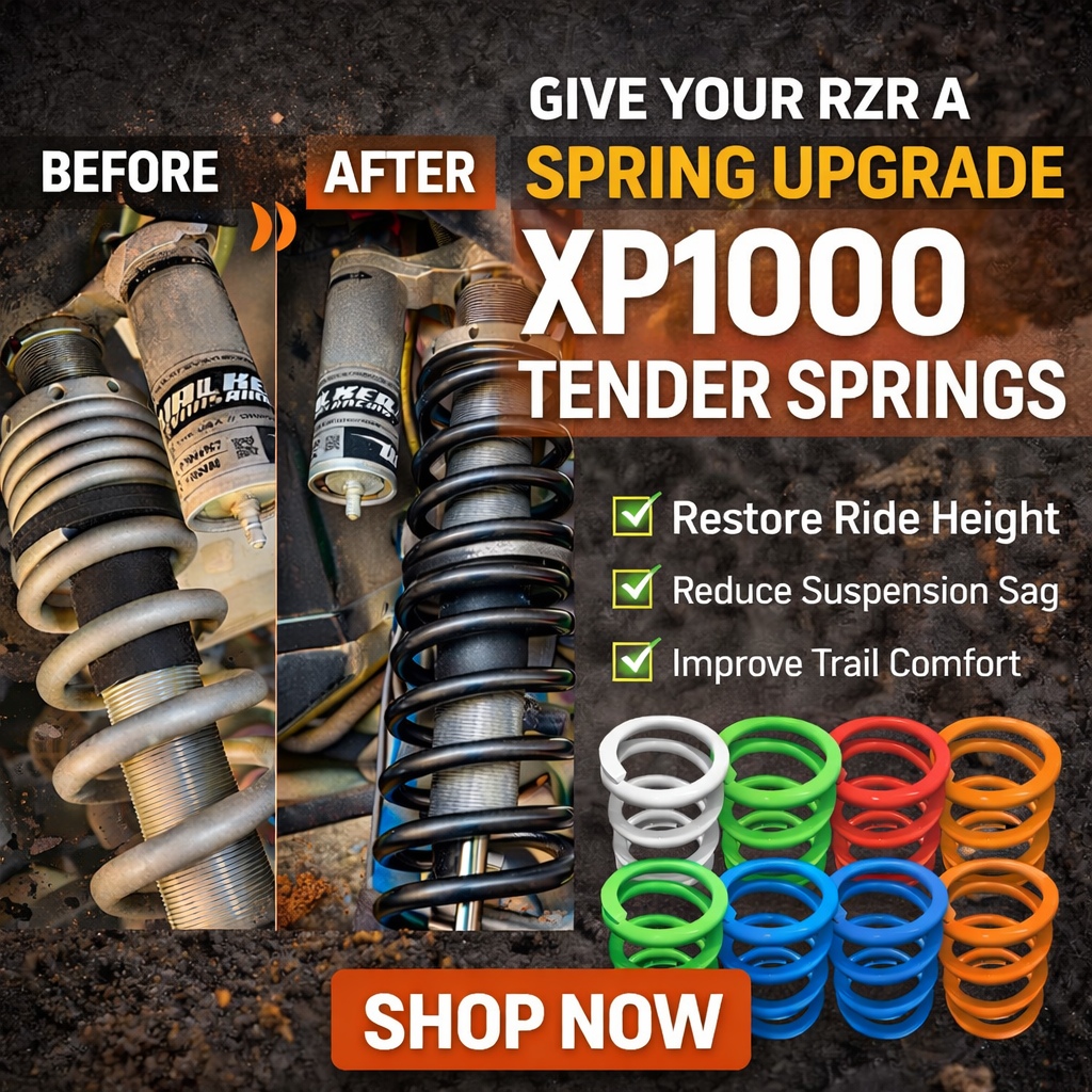 Polaris RZR XP 1000 Tender Spring Swap Kit (2014–2023) | 2 & 4 Seat | Restore Ride Height + Comfort