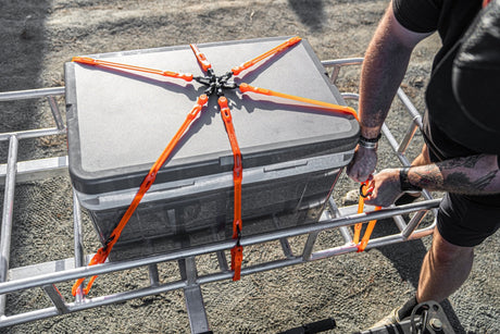 Photo of FlexWeb Cargo Net - Adjustable M-XXL Web Style Net by ShockStrap - Premium for UTVs / Side by Sides
