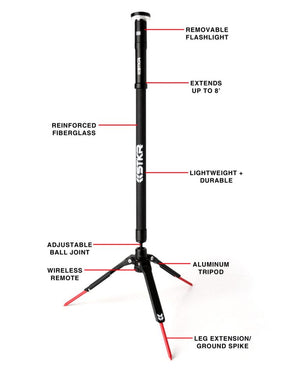 Fli-PRO Telescoping Light with Removable Flashlight and Wireless Remote