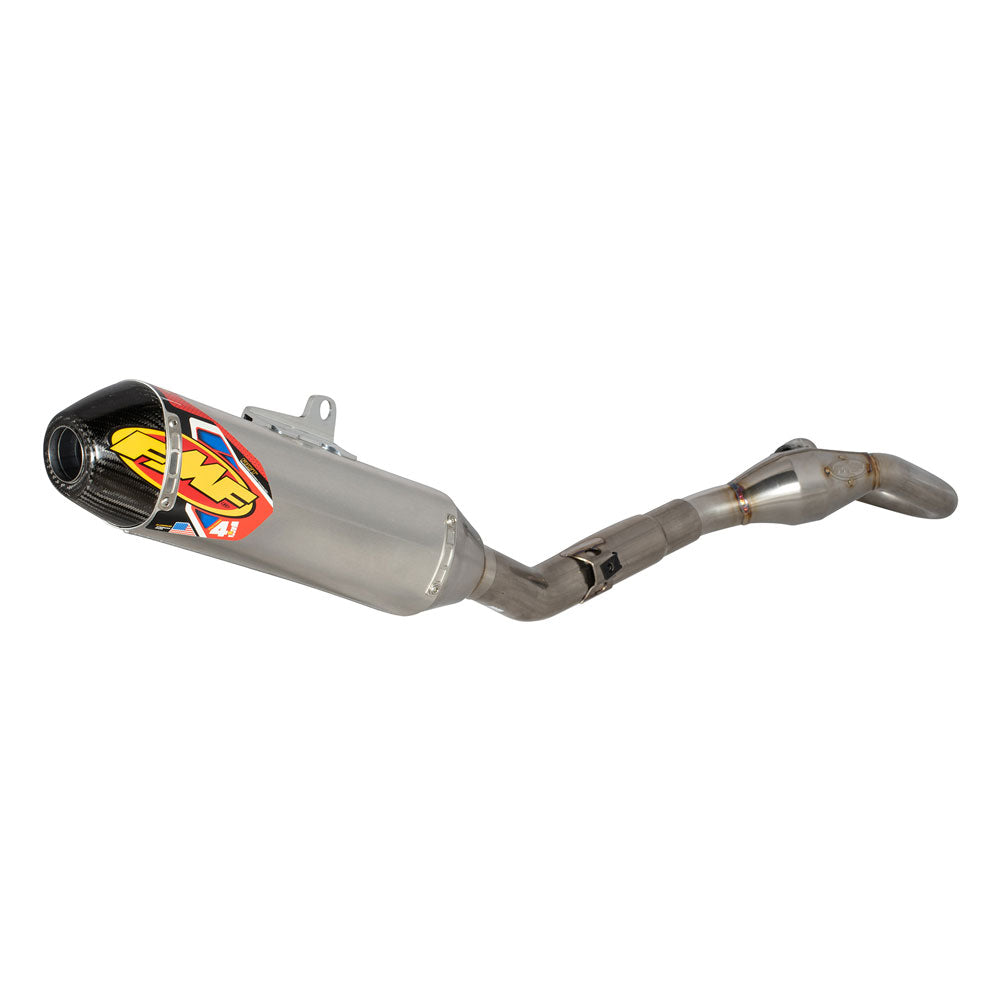 FMF Factory -4.1 Aluminum Exhaust System Carbon Cap KTM 350 SX-F 2019