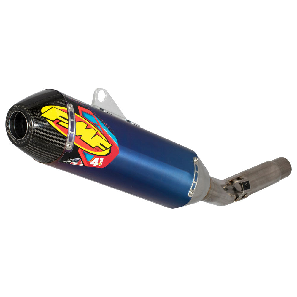 FMF Factory 4.1 RCT Anodized Titanium Silencer Carbon Cap Honda  CRF 250R 2022-2024