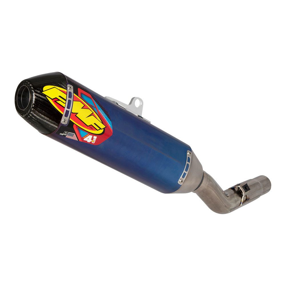 FMF Factory-4.1 RCT Anodized Titanium Silencer Carbon End Cap (NO CA) KTM 350 EXC-F 2020-2022