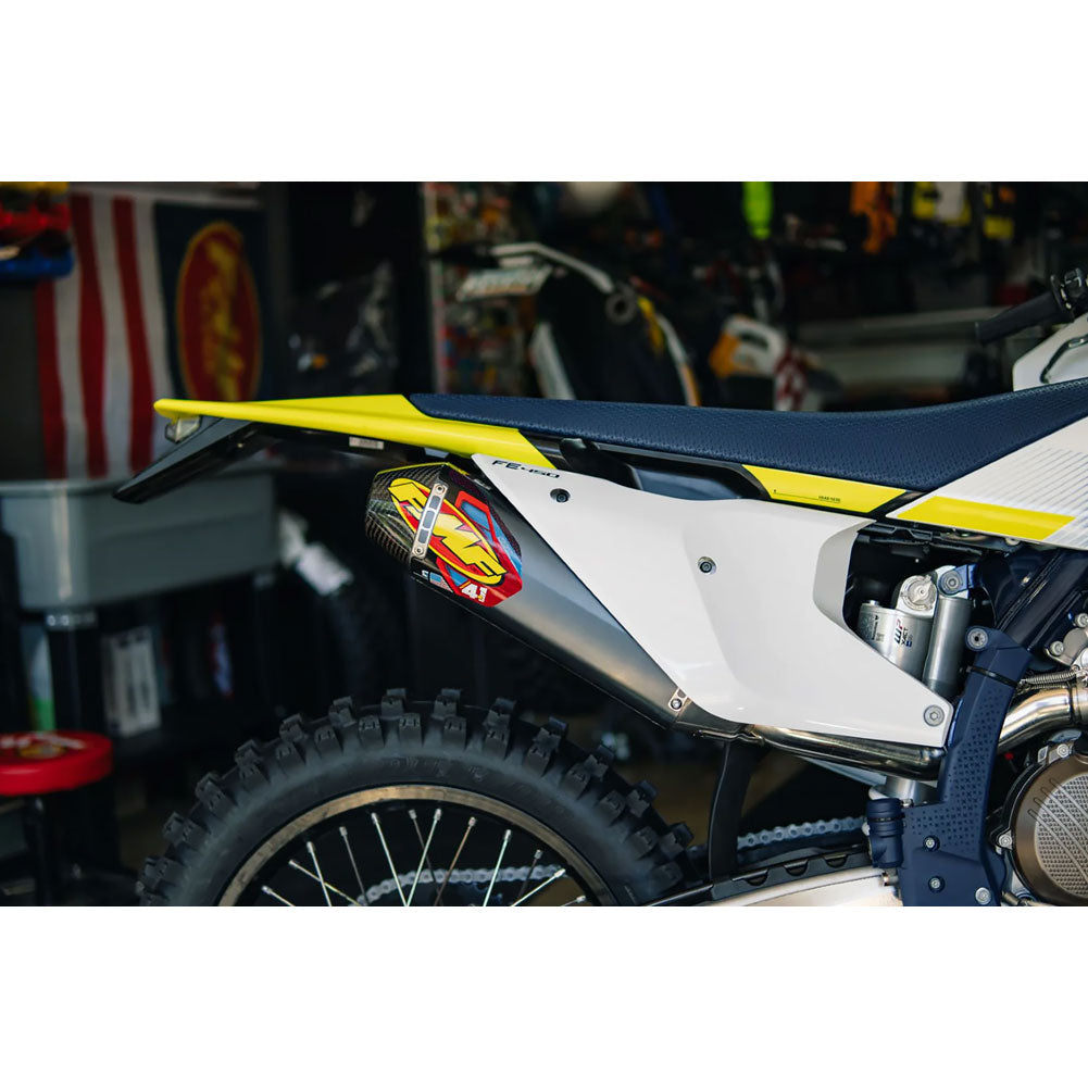 FMF Factory-4.1 RCT Aluminum Silencer Carbon End Cap Husaberg FE 250 2013-2014