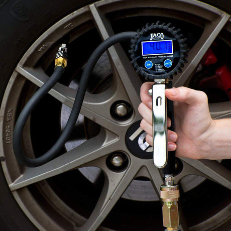 Photo of FlowPro® 2.0 Digital Tire Inflator with Pressure Gauge - 200 PSI by JACO - Premium Tire Inflator Gauge for UTVs / Side by Sides