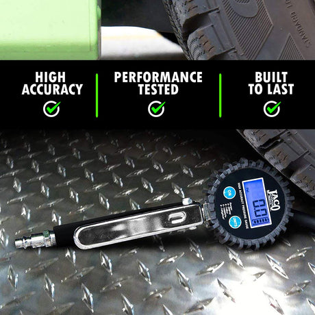 Photo of FlowPro® 2.0 Digital Tire Inflator with Pressure Gauge - 200 PSI by JACO - Premium Tire Inflator Gauge for UTVs / Side by Sides