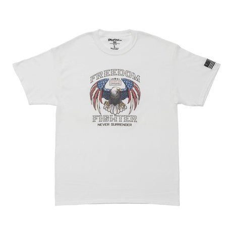 Photo of Freedom Fighter Graphic Tee-white by Bad Flag Store - Premium Apparel & Accessories for UTVs / Side by Sides