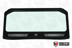 Photo of Vented Full Glass Windshield for Polaris General Black by Moto Armor - Premium for UTVs / Side by Sides
