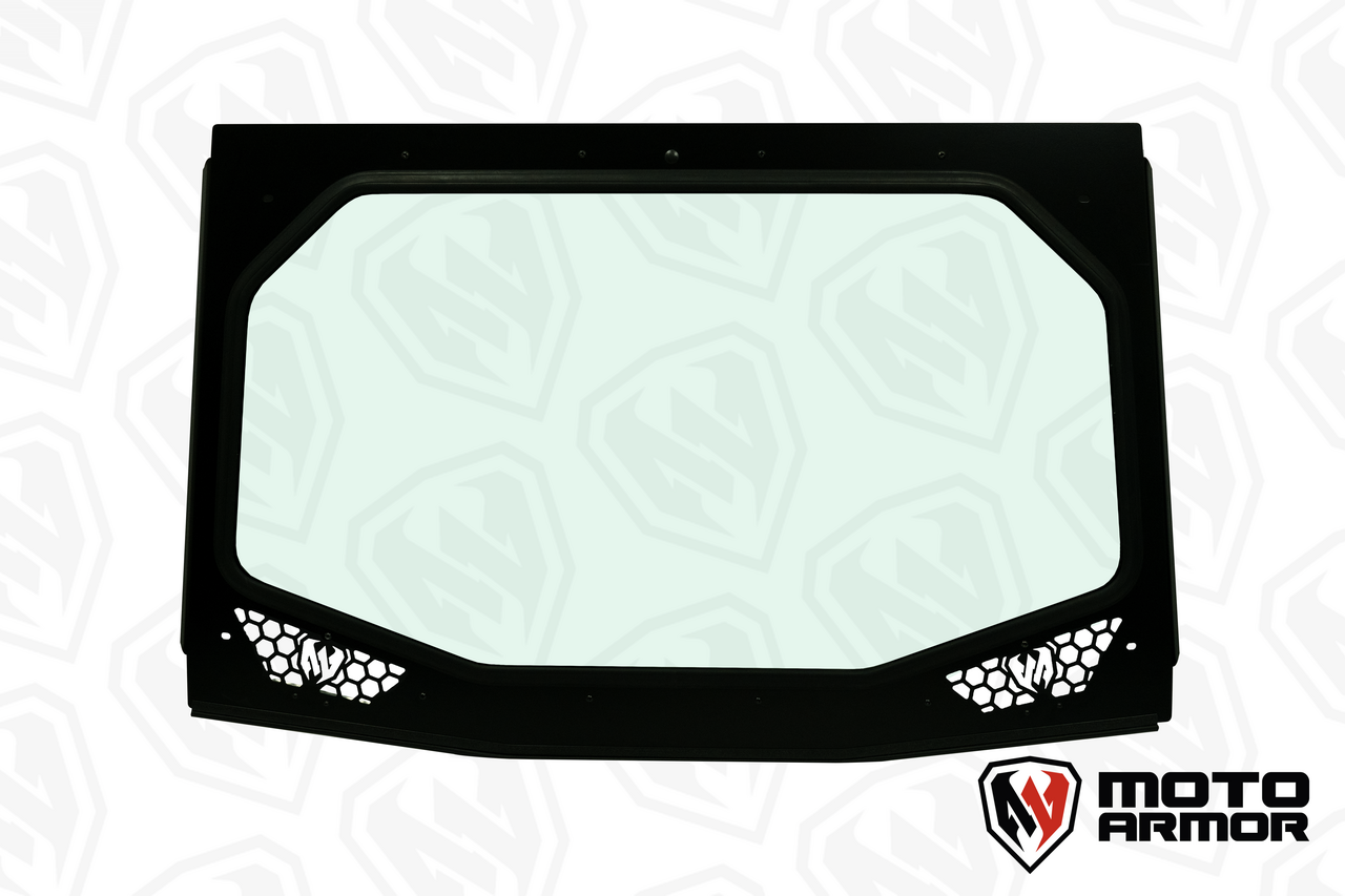 Photo of KRX Full Glass Windshield with Vents by Moto Armor - Premium for UTVs / Side by Sides