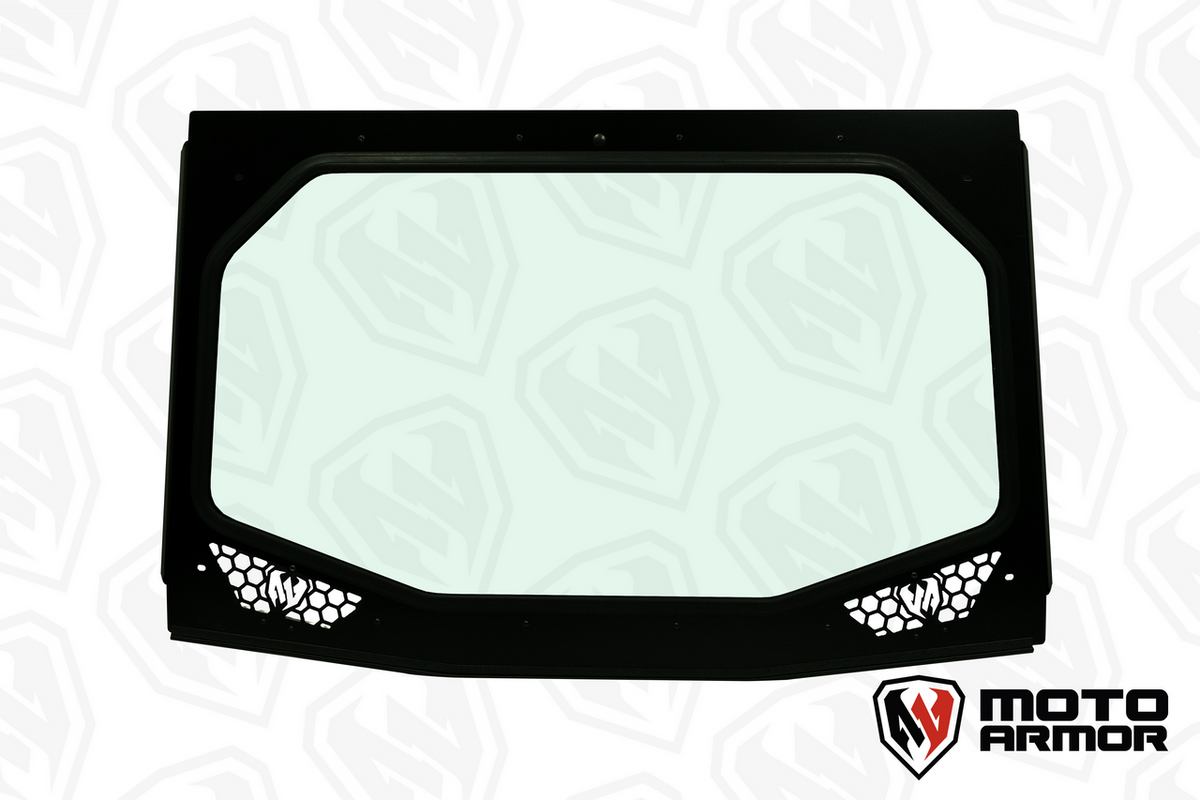 Photo of KRX Full Glass Windshield with Vents by Moto Armor - Premium for UTVs / Side by Sides