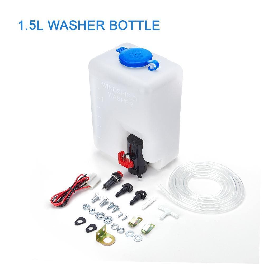 Photo of 12V Electric Windshield Wiper Washer Kit for Polaris RZR, Ranger, Can-Am by Kemimoto - Premium for UTVs / Side by Sides