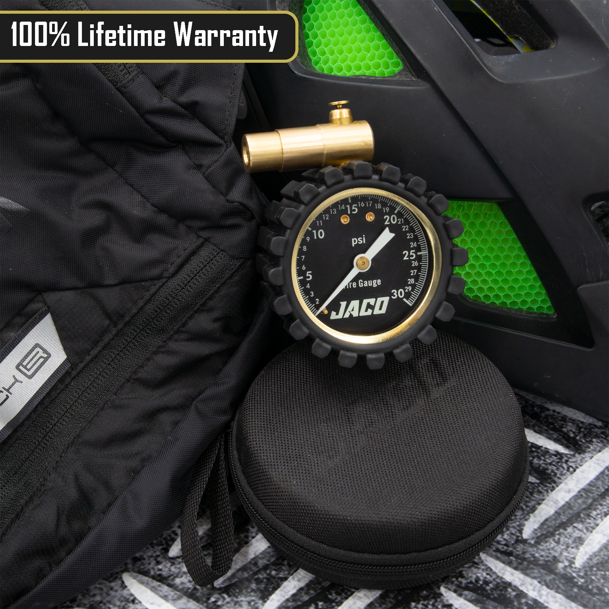 Photo of FTX-30 Low Pressure Presta Tire Gauge for Bikes (Max 30 PSI) | Fat Tire Bike Series by JACO - Premium Tire Accessories for UTVs / Side by Sides
