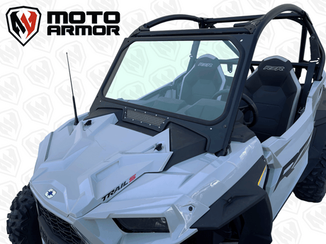Photo of Glass Windshield with Vent for Polaris RZR Trail S by Moto Armor - Premium for UTVs / Side by Sides
